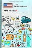 reisen usa ostküste  Amerika Mein Reisetagebuch: Kinder USA Reise Aktivitätsbuch zum Ausfüllen, Eintragen, Malen, Einkleben A5 - Ferien unterwegs Tagebuch zum Selberschreiben - Urlaubstagebuch Journal für Mädchen, Jungen