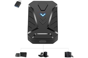 Joso Keyboard and Mouse Adapter for Xbox One/Xbox Series/Xbox 360 Console, keyboard and Mouse Converter for NS Switch, PS4/PS3, USB Adapter Support Custom Mapping and Burst Fire Setting