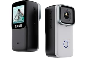 SJCAM Cámara Deportiva C200 4K, Mini Camara, Cámara Acuática Sumergible de 40M, Videocámara de Casco，Estabilización 6-aixs，Gran Angular de 154°con Control Remoto de 2.4Ghz/5Ghz