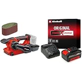 Einhell TP-BS 18/457 Li - Solo, Ak&uuml;l&uuml; Tank Zımpara + Einhell 18V 4,0 Ah PXC Starter Kit, Ak&uuml; &amp; Şarj Cihazı