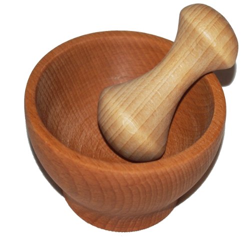 Mörser Aus Holz mit Stößel