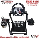 GT Omega Steering Wheel Stand PRO for Logitech G29 G920 with Shifter Mounts V1 &amp; V2, Thrustmaster T500 T300 TX &amp; TH8A - PS4 Xbox Fanatec - Tilt-Adjustable Design to Ultimate Sim Racing
