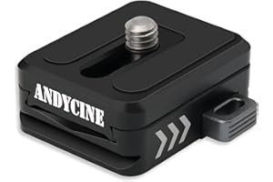 ANDYCINE Camera Quick Release Plate with Arca Slot 1/4 Screw Camera Quick Release Plate for Camera, Field Monitor, Magic Arm, Tripod, LED Light
