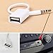 Produktbild hahuha  3,5-mm-AUX-Audio-Stecker Buchse auf USB 2.0-Buchse Konverterkabel Auto MP3