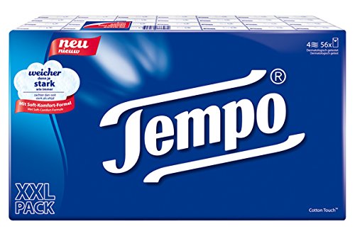 Tempo Classic Tissues 56 x 10 Tissues, Pack of 1 (56 Packs)
