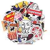 skateboard stickers amazon VARIEDAD DE FASHION PEGATINAS PARA EL PARACHOQUES 100 Piezas de PVC Pegatinas para el Coche de la Motocicleta Bicicleta Monopatín Laptop Macbook Equipaje Niño y así sucesivamente.