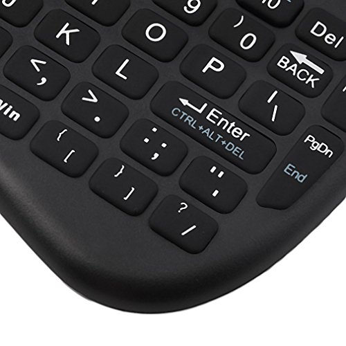Hintergrundbeleuchtung Mini drahtlose Tastatur 2.4Ghz Schnurlose Tastatur mit Touchpad Maus Wireless Backlit Keyboard mit wiederaufladbare Batterie für Android tv box, Smart TV, Raspberry pi, HTPC, Mini PC, Google Smart TV, Linux, Windows, Mac - 5