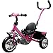 Price comparison product image Deuba Trike Children 3 Wheel Kids Pink Tricycle Boys and Girls 3-Wheeler Outdoor Children Fun Easter Birthday Gift