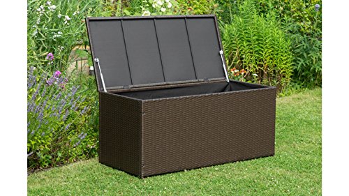 baumarkt direkt Auflagenbox Rattan, Polyrattan, braun - 8