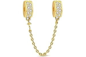 GHMIOU Charm Couleur or argent sterling 925 pour bracelets et colliers, breloque de Noël, cadeau d'anniversaire pour femme,Zircone cubique