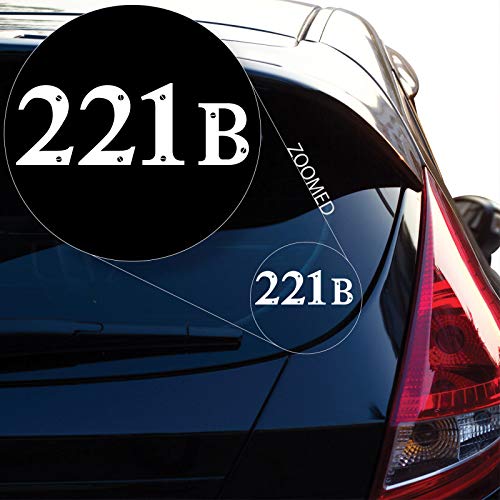 Preisvergleich Produktbild ZYFAOZHOU Sherlock Holmes 221B Baker Street Vinyl Aufkleber Aufkleber