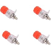 Şeffaf 4mm B&uuml;y&uuml;k Boy Banana Born Klemens, 24A, 4 Adet, Kırmızı, IC-240B