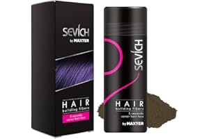 MAXTER Fibre Capelli - Nascondi Istantaneamente la Caduta dei Capelli - Polvere di Microfibre Cotone 100% Naturale per Uomini e Donne (Castano Medio 25g)