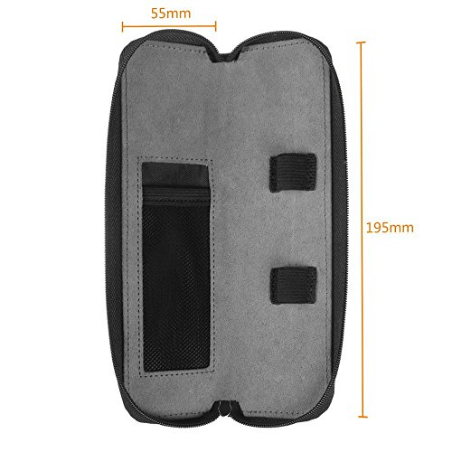 Fintie Apple Pencil Hülle – Premium Kunstleder Schutzhülle Etui Tasche Sleeve Pouch mit integriertem Ablagefach und Halter für Apple iPad Pro Pencil, kompatibel mit Samsung Tab S3 S Pen, Schwarz - 7
