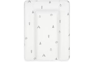 Bonky® Matelas à Langer Bebe souple 70x50 cm - Matelas à langer epais lavable - pour garçons et filles - Certifié Öko-Tex - Imperméable - Mono 2A - 50x70 cm