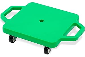 Arkyomi Enfant Planche a Roulette,Chariot de Transport à roulettes avec Trou de préhension,Plateau demenagement a Roulette socles roulants 30 * 30cm vert
