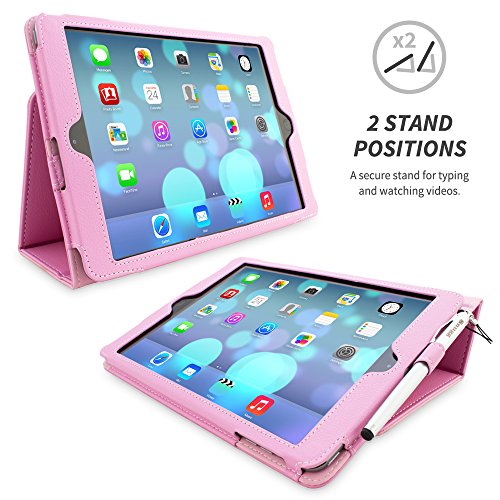 iPad Air Hülle & Neues iPad (2017) 9.7 Zoll Hülle (Rosa), Snugg™ – Smart Case mit lebenslanger Garantie + Sleep / Wake Funktion für iPad Air (2013) und iPad (2017)