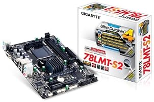 Gigabyte GA-78LMT-S2 Mainboard Sockel AM3+ (micro-ATX, AMD 760G/SB710, 2x DDR3 Speicher, 4x SATA II, 8x USB 2.0)