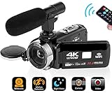 Garantie: 12 Monate Garantie und 24/7 Kundenservice werden von YinFun angeboten. Diese Videokamera wird mit einer Fernbedienung geliefert und Sie können sie in einer Entfernung von 7 Metern steuern. Die Betriebszeit beträgt etwa 60 bis 90 Minuten bei voll geladenem Akku und die Spezifikation ist NP-40, 3,7V und 1500mAh. Es kann SD/SDHC Karten bis zu 128 GB aufnehmen (SD/SDHC Karten sind im Lieferumfang nicht enthalten).