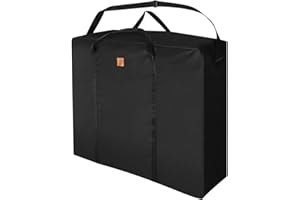 Granori XXL Lounger Bag, Fishing Lounger / Carp Lounger Bag 100 x 90 cm with Shoulder Strap for Easy Transport - Extra Space, Robust, Water-Repellent, Large Case Opening for Easy Filling, black,