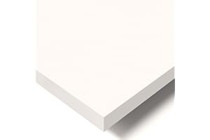 POKAR Piano di Tavolo per Scrivania, Tavolo da Pranzo, Tavolino da caffè, Tavolo da Cucina, Bianco, 160 x 80 x 2,5 cm