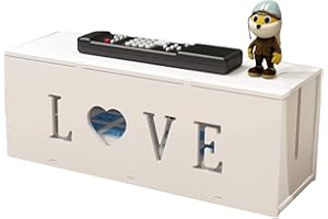 Verve Jelly Cable Organisers Box,Wire Management Cable Storage Box Extension Box Power Strip Cable Tidy Box ABS Material,36x12x13.5cm