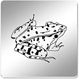 Azeeda 6 x 'Rana' 95mm Cuadrado Acrílico Espejo Posavasos (CR00054634)