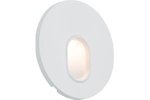 ‎PAULMANN Paulmann 92924 LED Einbauleuchte Wandeinbauleuchte rund incl. 1x1,7 Watt Einbaustrahler Weiß Spot Kunststoff Einbaulampe 2700 K