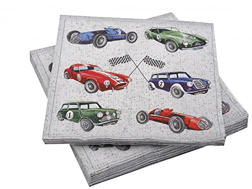 Preisvergleich Produktbild Unbekannt Servietten Oldtimer Auto Mann Geschenk Tischdeko Party Deko