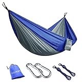 GEEKHOM Camping Hängematte für 2 Personen, Tagbare...