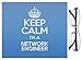 Produktbild Blau Keep Calm I 'm a Netzwerk Ingenieur Objektiv Reinigungstuch Farbe Stapelstuhl
