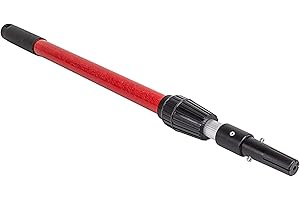 COMENSAL Teleskopstange 120 cm - 220 cm - Teleskopstiel für Fassadenspachtel - Flächenspachtel - 2 Griffe - aus Glasfaser - Made in EU