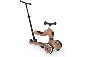 ‎SCOOT & RIDE Scoot & Ride Highwaykick 1 Push and Go Kickboard mit Sitz Kinderroller 2 in 1 Laufrad mit Lenker ab 1 2 Jahre mitwachsend mit Ihrem Kind höhenverstellbar werkzeuglos