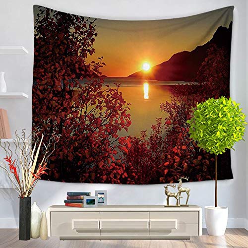 ArgoBa Dusk Leaves Pattern Moda Tapestry Hanging Wall Tapestry Home Decor Coperta da Picnic Telo da Mare Tende da Letto