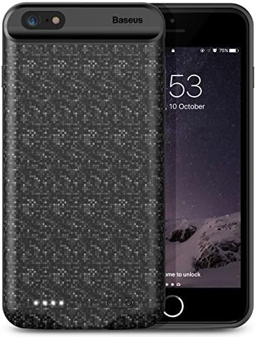 iPhone 7 Plus Battery Case, Baseus 7300mAh iPhone Portable Charger Slim Rechargeable Extended Battery Charging Pack Power Bank Case for iPhone 7 Plus 5.5 inch (Black)