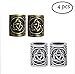 Produktbild 4 Stücke von Metall Nordic Viking Haarperlen Bart Haarring DIY Perlen Celtic Rosenkranzperlen gefunden Armband Anhänger Hals