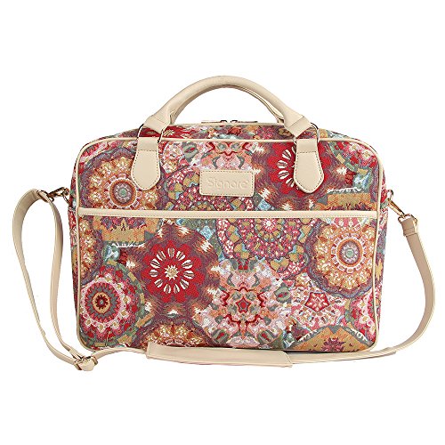 Tapisserie Aktentasche für Damen geeignet als modische Laptoptasche bis 15.6", im Signare Stil Kaleidoskop