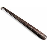 Uzun Saplı Metal Ayakkabı &Ccedil;ekeceği, Paslanmaz &Ccedil;elik, Kaymaz Ergonomik Y&uuml;zey, Askı Delikli, Taşınabilir (70cm)