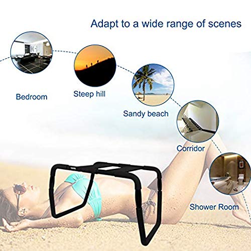 Preisvergleich Produktbild LQmoney Multifunktions-Erwachsener-Gaming-Stu... schwerelos abnehmbare elastische Erwachsene Spielwaren - justierbar u. Leicht zusammenbauen Computor Strand-Stuhl mit Metallrahmen, Schwarz