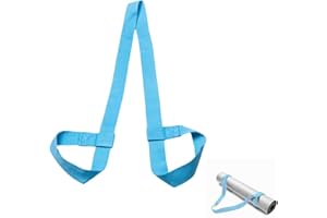 Cylocrya Correa Esterilla Yoga, Ajustable Algodón Cinta de Yoga para Todos los Tamaños de Esterilla de Yoga, Estiramientos y Fitness, Compatible con Todos los Tamaños de Esterillas