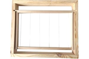 Mondo Ape Cornice in Legno per Blocco di Covata Orizzontale e Alimentazione | per Telaini Antivarroa | Arnia 10 Favi | Apicoltura
