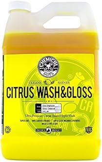Chemical Guys CWS301 Citrus Wash and Gloss Concentrated Car Wash - 1 gal