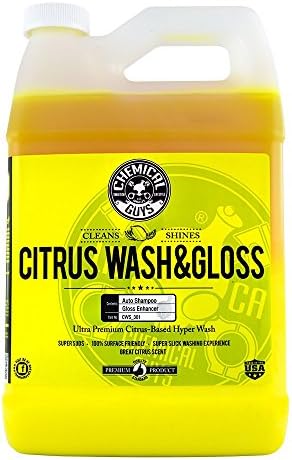 Chemical Guys CWS301 Citrus Wash and Gloss Concentrated Car Wash - 1 gal