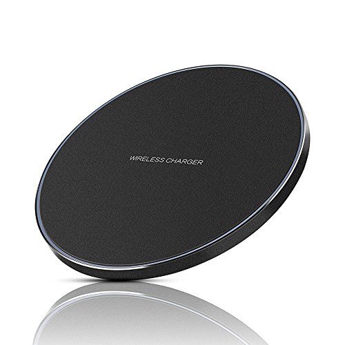 Preisvergleich Produktbild SummerYoung Schnellladegerät für iPhone und andere Smartphones, Schnellladegerät, kabellos, Qi-Ladegerät, für schnelles kabelloses Aufladen, für iPhone 8 / 8P / X / Samsung Galaxy etc.