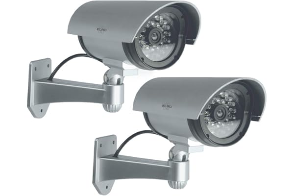 Elro CDB25S-2 Caméra extérieure factice avec LED-2 Paquet