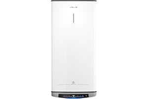Ariston Velis Dune Wifi - Scaldabagno Elettrico 100 Litri Verticale e Orizzontale 275x506x776, Boiler Elettrico 2 Serbatoi, Funzione ECO-EVO e Check Temperatura Remoto, Classe B, Compatibile con Alexa