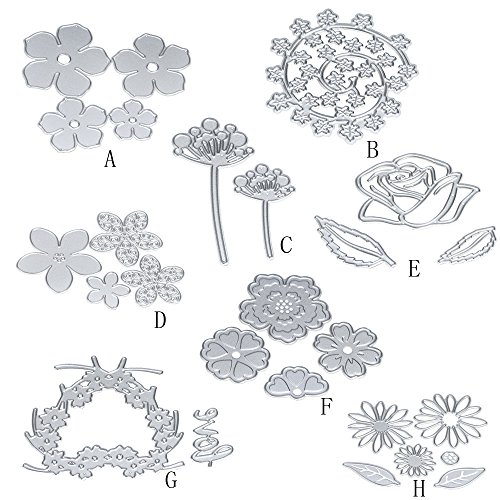 FEITONG Metal Cutting Dies Schablone DIY Scrapbooking Embossing Album Papier Karte Handwerk (H) - 4
