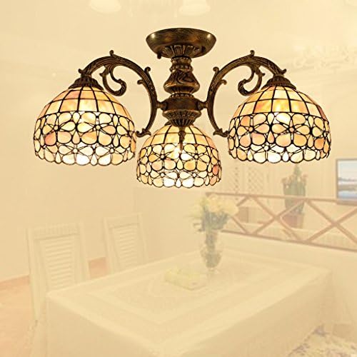 Continental Tianyuan Zhen Zhu Hua Three Shells Dining Room Bedroom Restaurant Ceiling Lamp Creative
