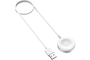 MoKo Magnetic Charger Compatible with Huawei Watch GT6/5/4/3/2 Pro/Watch 5/4/3/Fit 4/Ultimate/D2 - Standard & Pro Models, Aluminum Alloy Charger Dock with a 100 cm Charging Cable, White