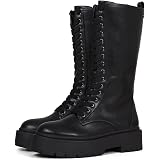 Modelisa - Botas Militares Altas Plataforma con Córdon para Mujer :  Amazon.es: Zapatos y complementos